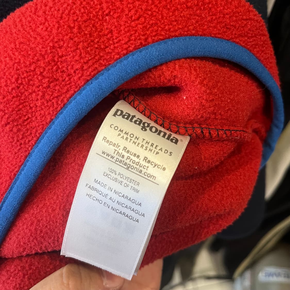 파타고니아 신칠라 반집업 후리스  상품이미지4