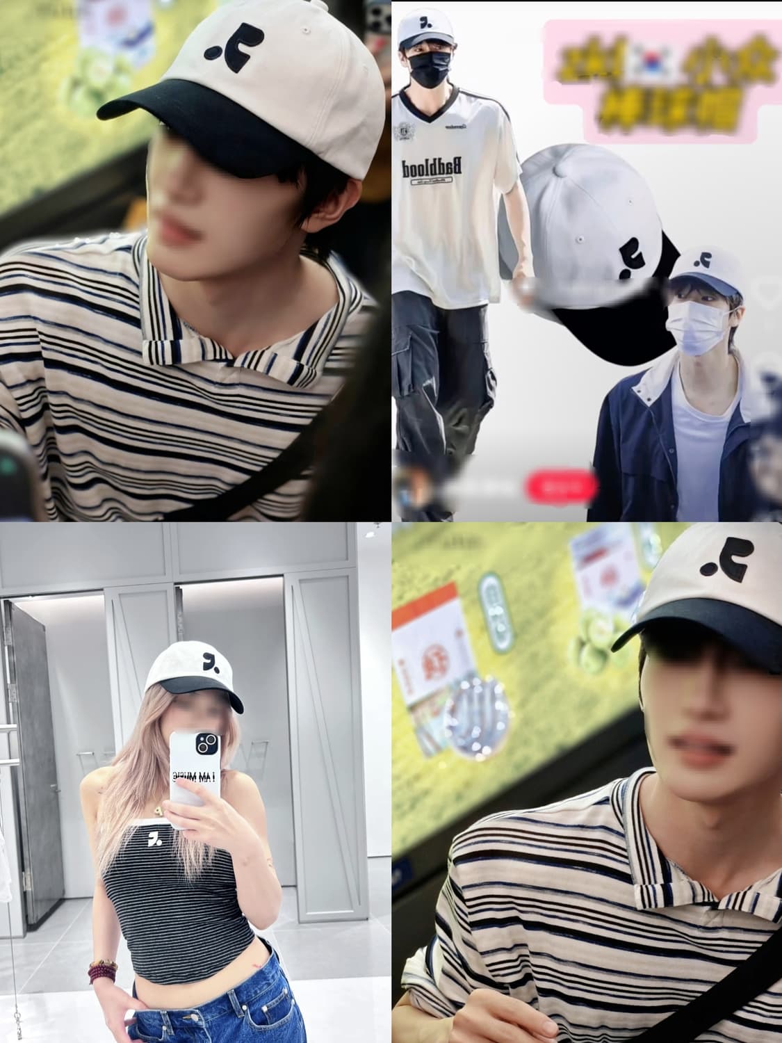 화이트 블랙 레스트앤레크레이션 볼캡 모자 상품이미지1