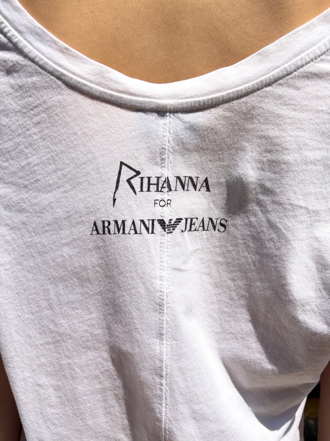 Armani Jeans x Rihanna 그래픽 티셔츠 M 상품이미지5