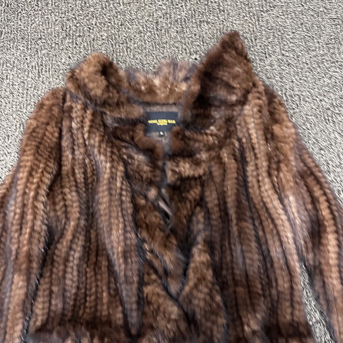 홍성완 오리지날 니팅 밍크 여성 자켓 M 상품이미지2