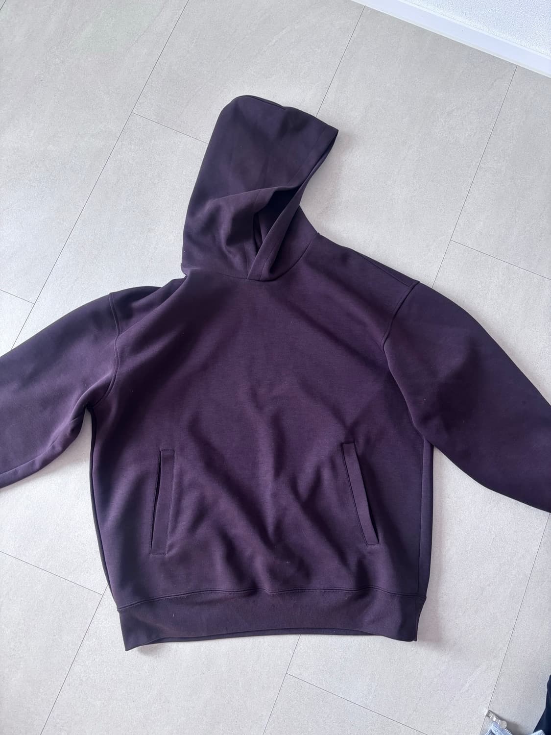 유니클로 후드티 와인 L 사이즈 상품이미지2