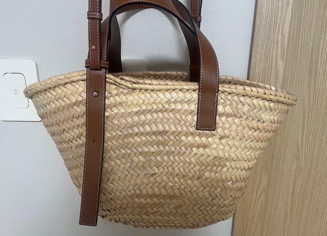 로에베 바스켓백 라피아 카프스킨  상품이미지6