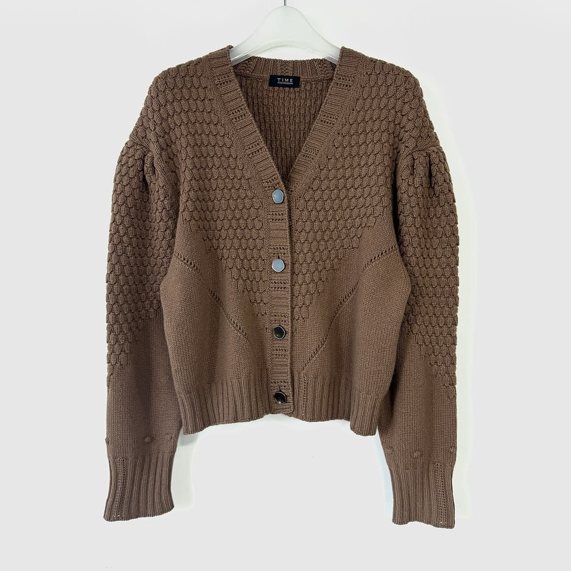 타임 울 캐시미어 크롭 니트 가디건 상품이미지1