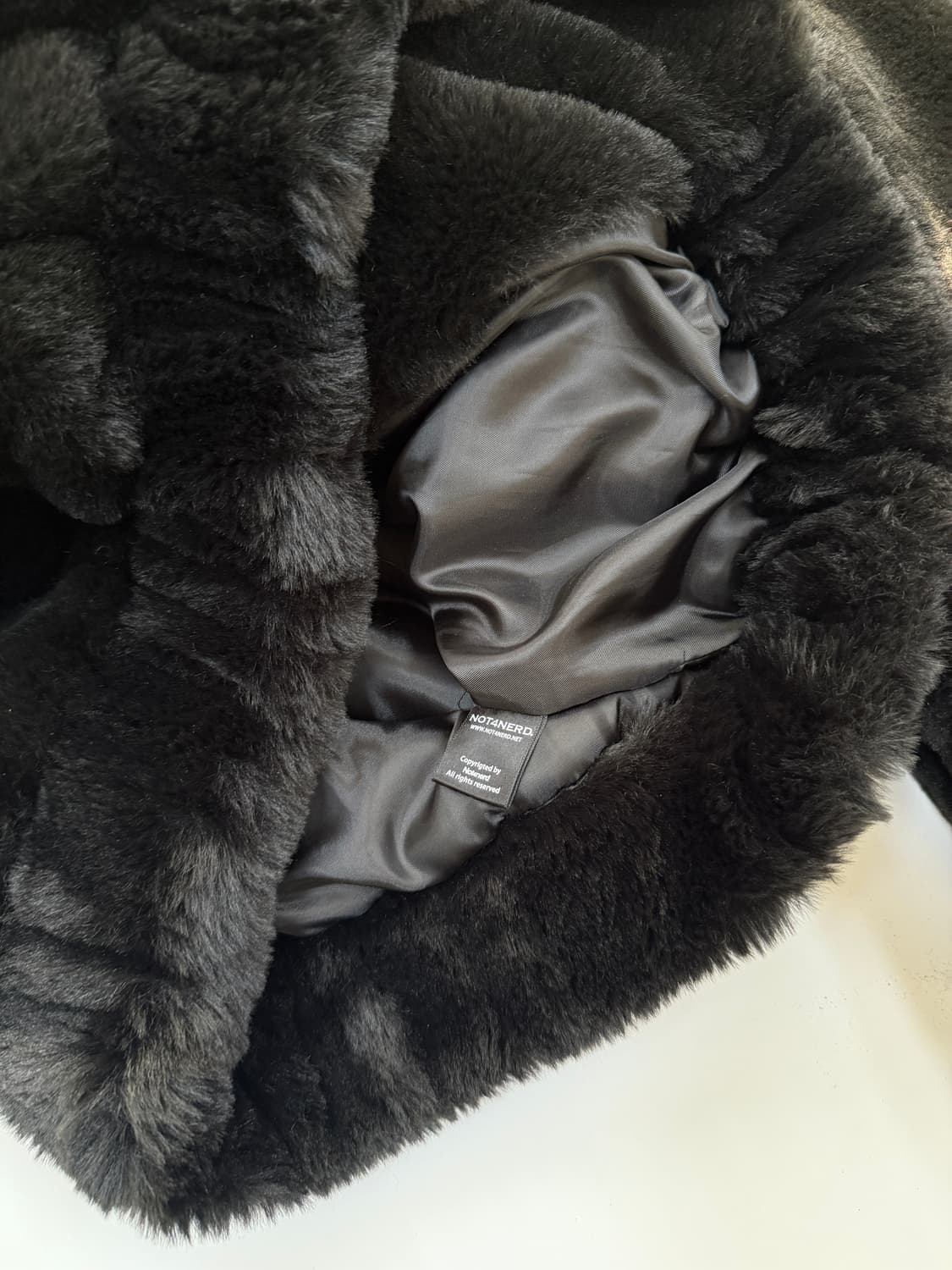 NOT4NERD 블랙 퍼 자켓 상품이미지5