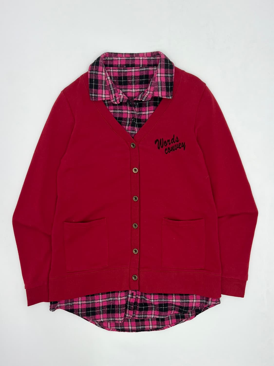 빈티지 셔츠 레이어드 가디건 상품이미지1