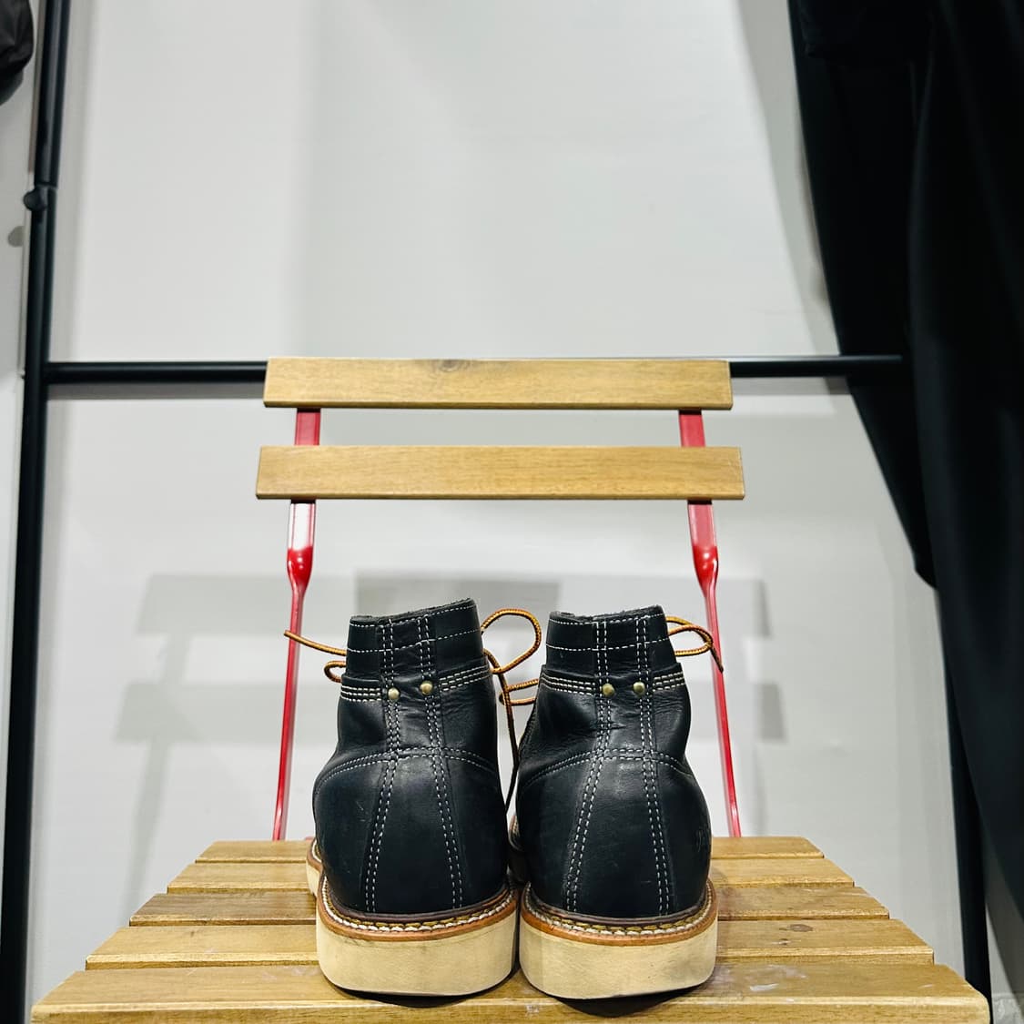 US8.5 265) 쏘로굿 워커 남성 남자 워커 몽키 블랙 레더 상품이미지4