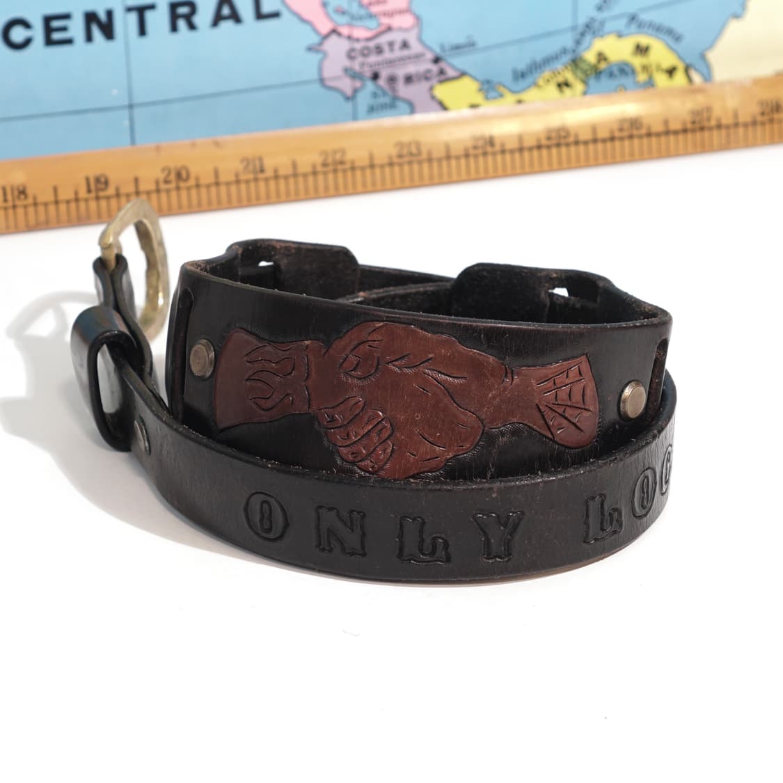 Noone 빈티지 레더 벨트 상품이미지2