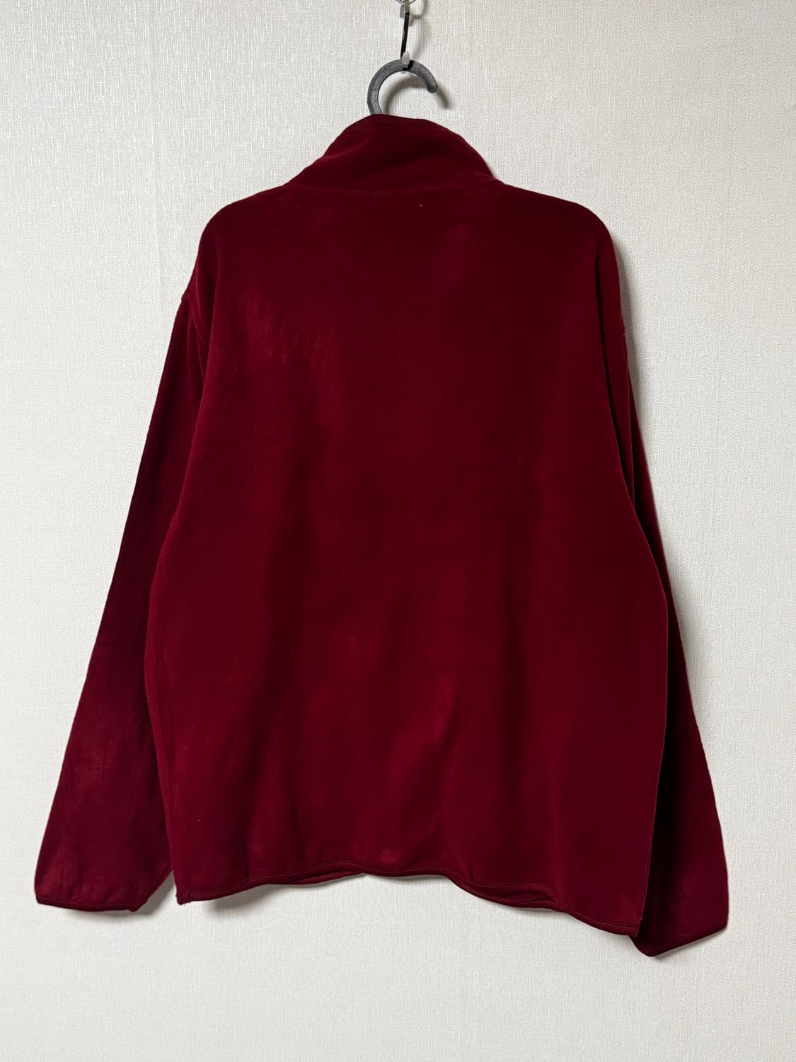 한신타이거즈 버건디 기모 후리스 자켓 상품이미지3