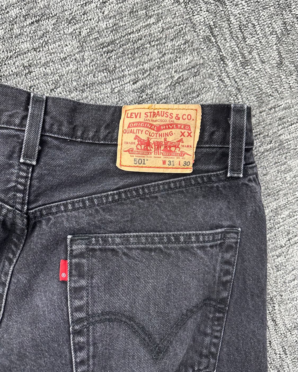 (허단39)00'S 리바이스 501 워싱블랙-M1129 상품이미지4