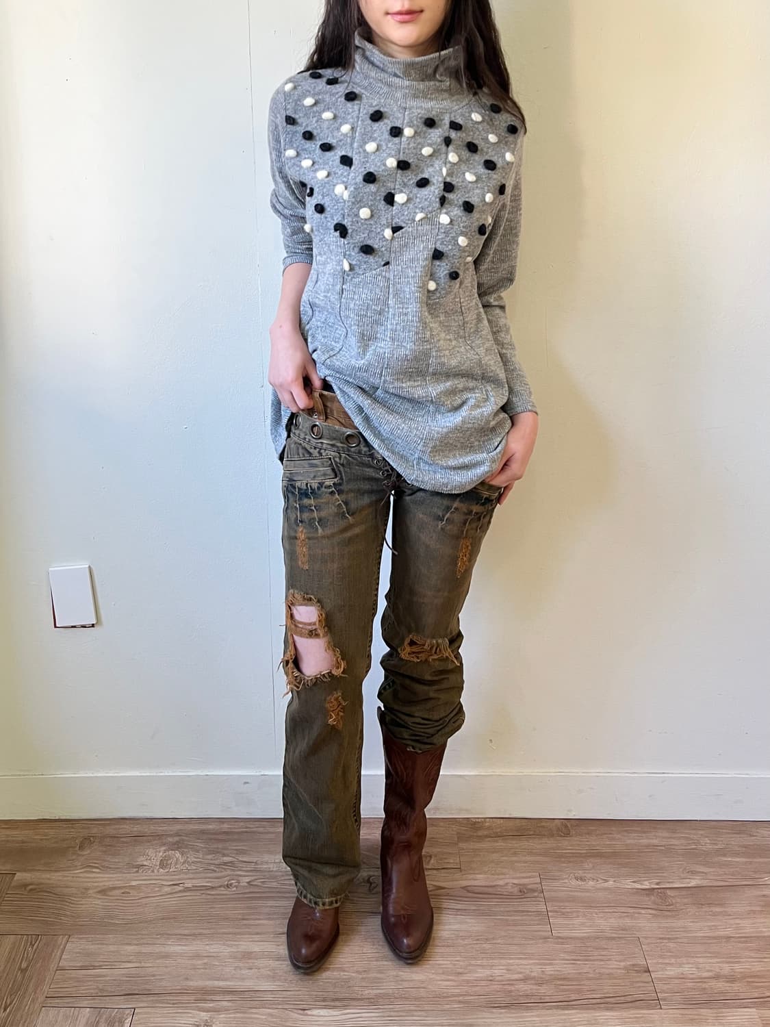 00‘s midas 레이어드 데님팬츠 상품이미지4