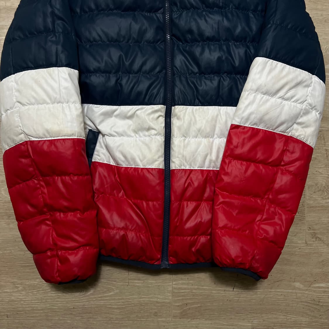 타미힐피거 덕다운 스몰플래그 리버시블 경량패딩 점퍼 [네이비] 176 상품이미지6