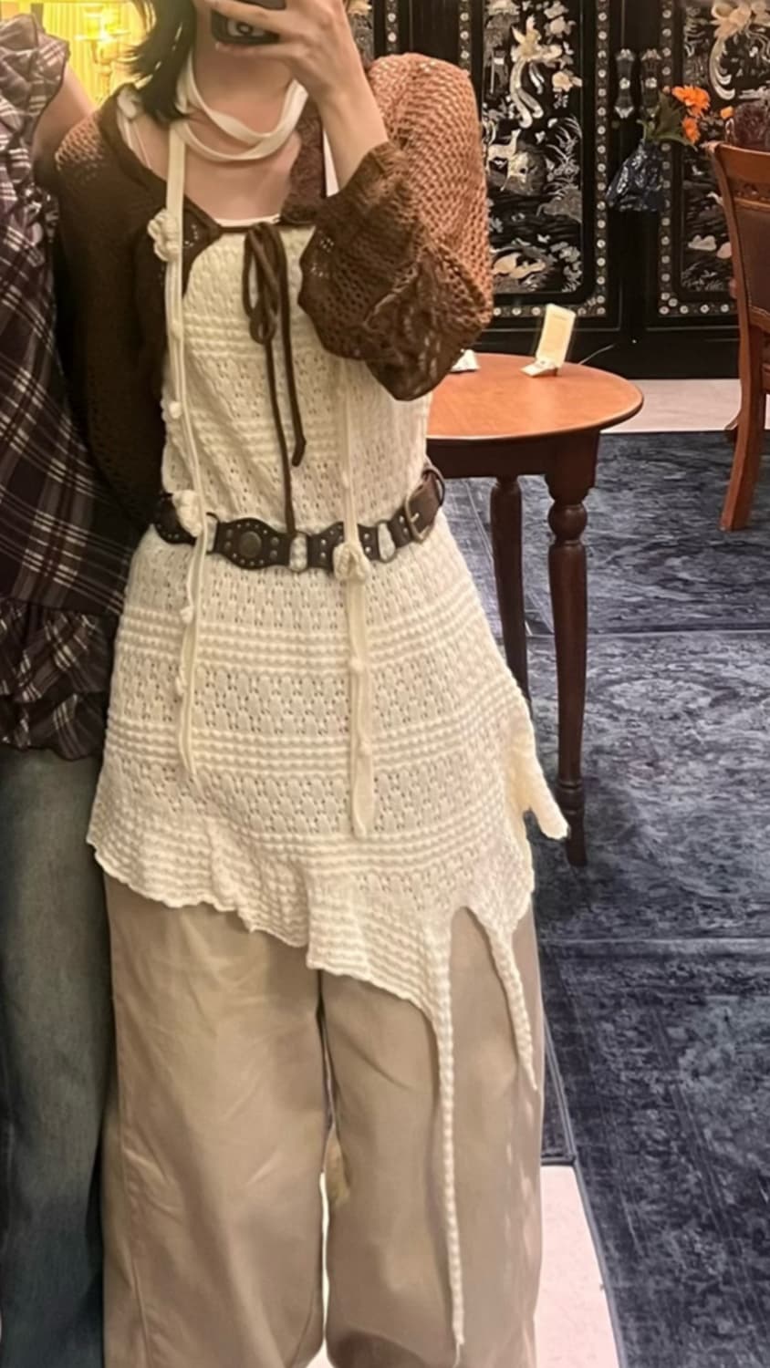 모리걸 스타일 레이어드 나시 상품이미지1