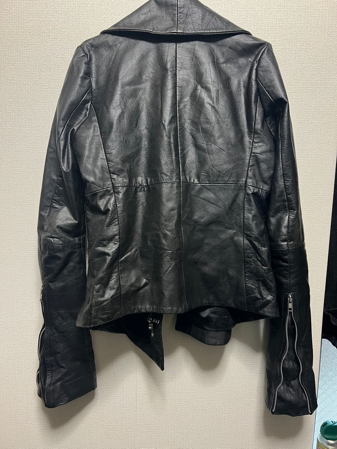 EKAM / 하이넥 램스킨 레더자켓 상품이미지4