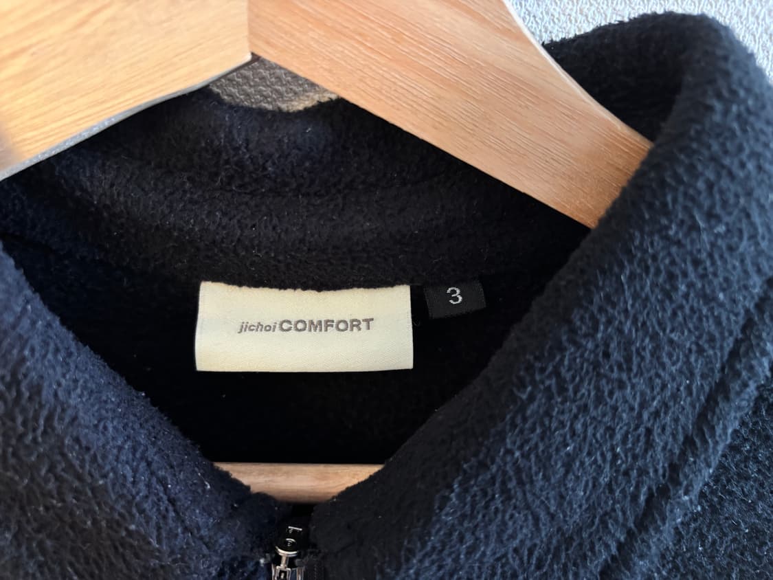 지초이 컴포트 22-007 후리스 집업 블랙 3 상품이미지3