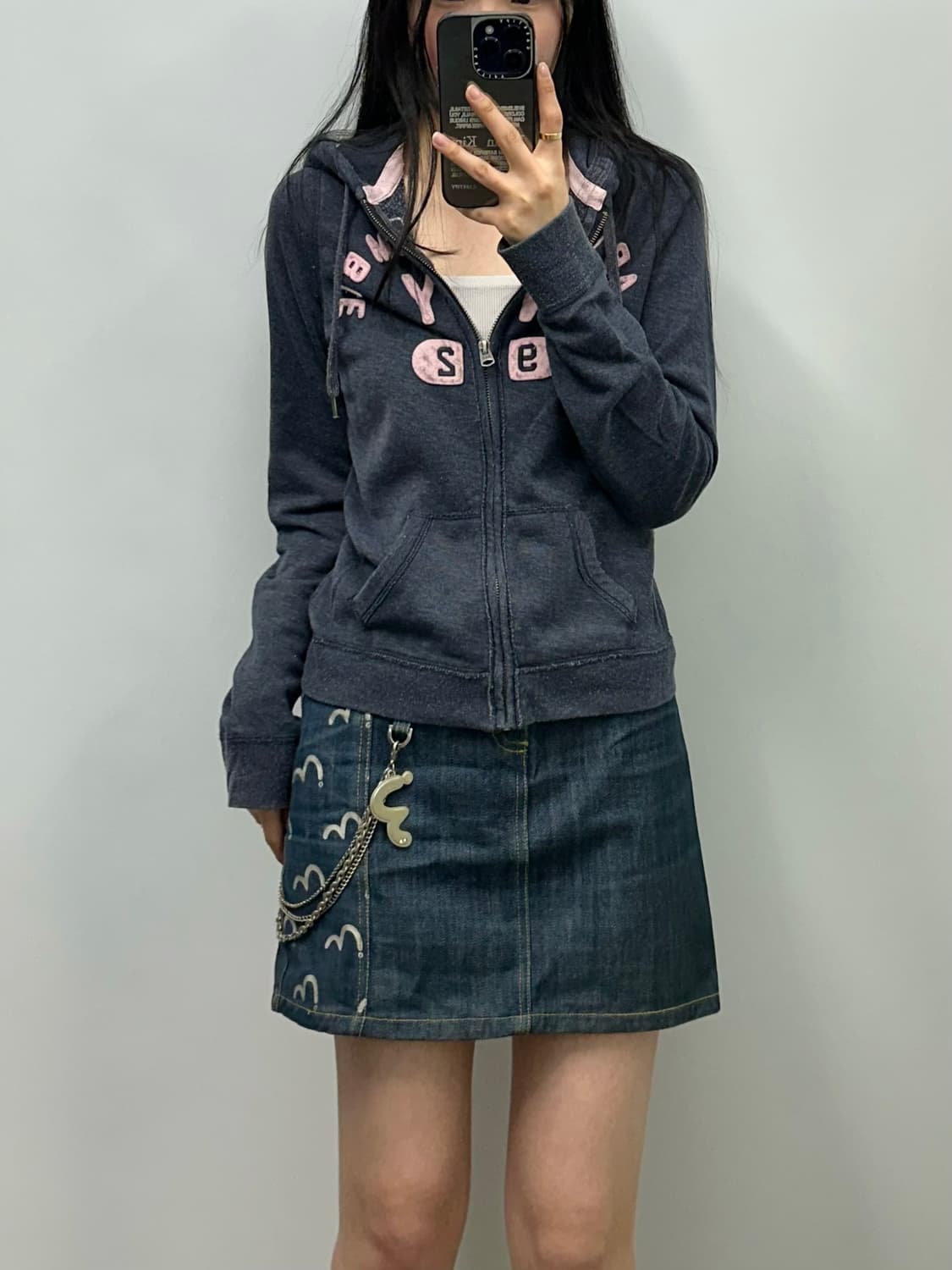 아베크롬비 y2k 와투케 차콜 후드집업 상품이미지1