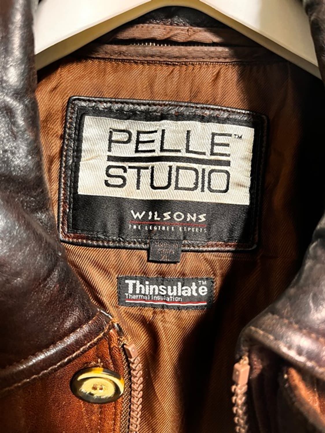 윌슨 루즈 xl 브라운 마호가니 가죽 자켓 코트 루즈핏 상품이미지2