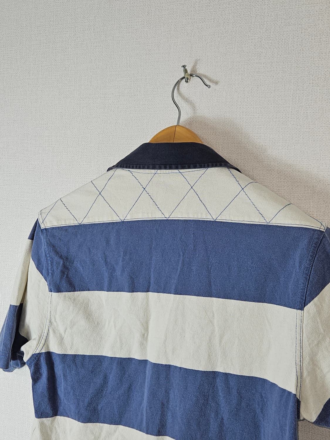 브룩스브라더스 USA 성조기 럭비 카라티 반팔 폴로 피케티 빈티지 M 상품이미지4