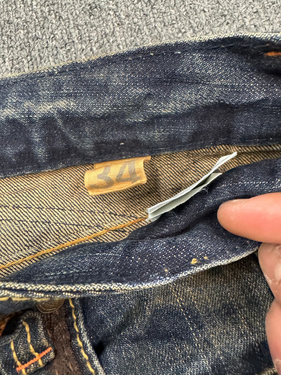 34)Lolata 진스 빈티지워싱 포켓자수 데님팬츠 상품이미지7