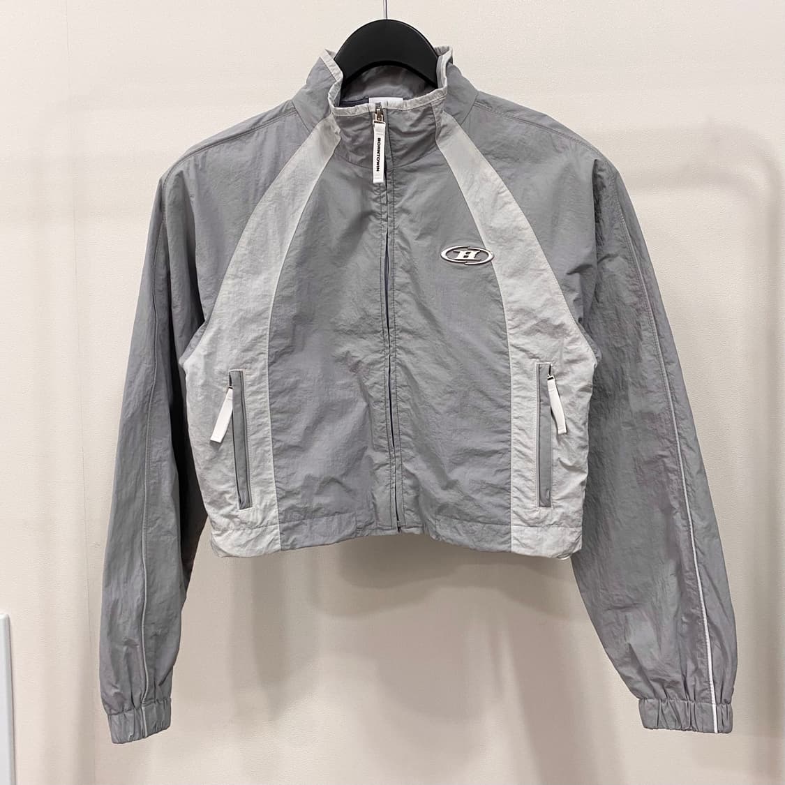 본투윈 우먼스 나일론 블록 자켓 그레이 상품이미지1