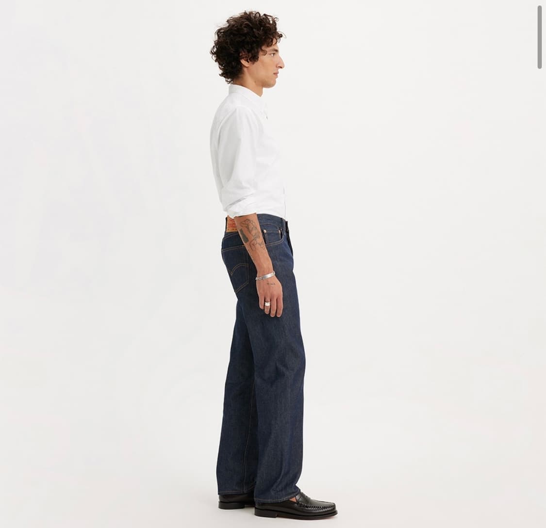 리바이스 501 오리지널 핏 리지드 진 다크 인디고 상품이미지2
