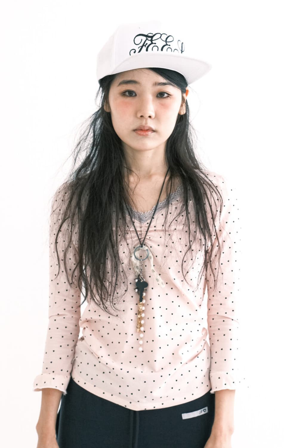 샵페어리 mini heart lace top (light pink)  상품이미지1
