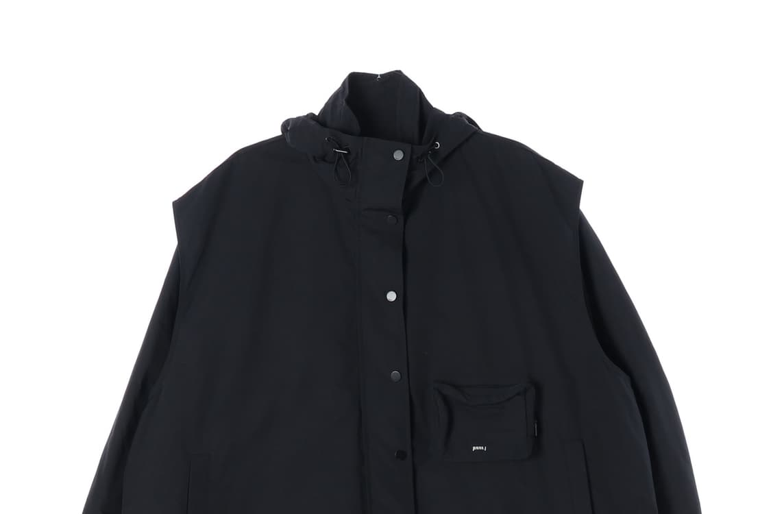 준지 22SS 로고 포켓 사파리 야상 바람막이 점퍼 블랙
 상품이미지5