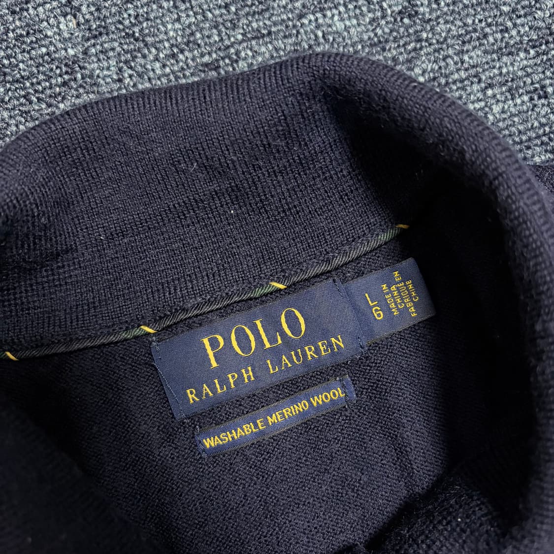 폴로 랄프로렌 워셔블 메리노 울 카라 니트 상품이미지5