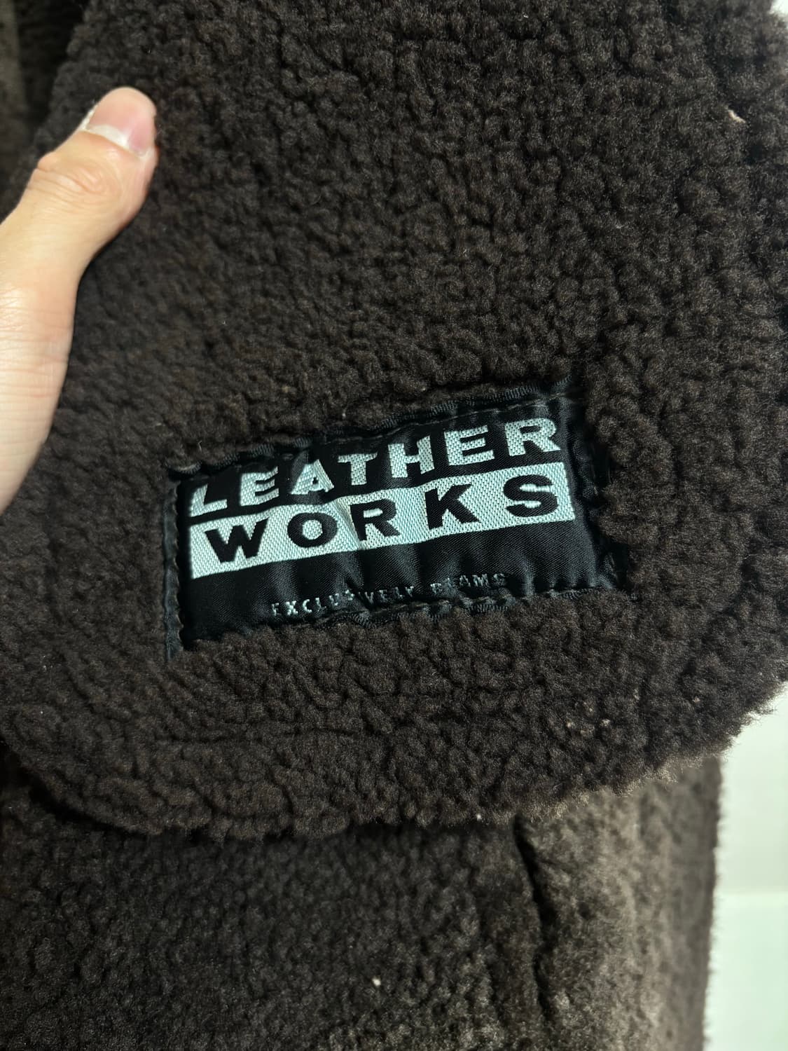 빔즈 레더무스탕 브라운 상품이미지6