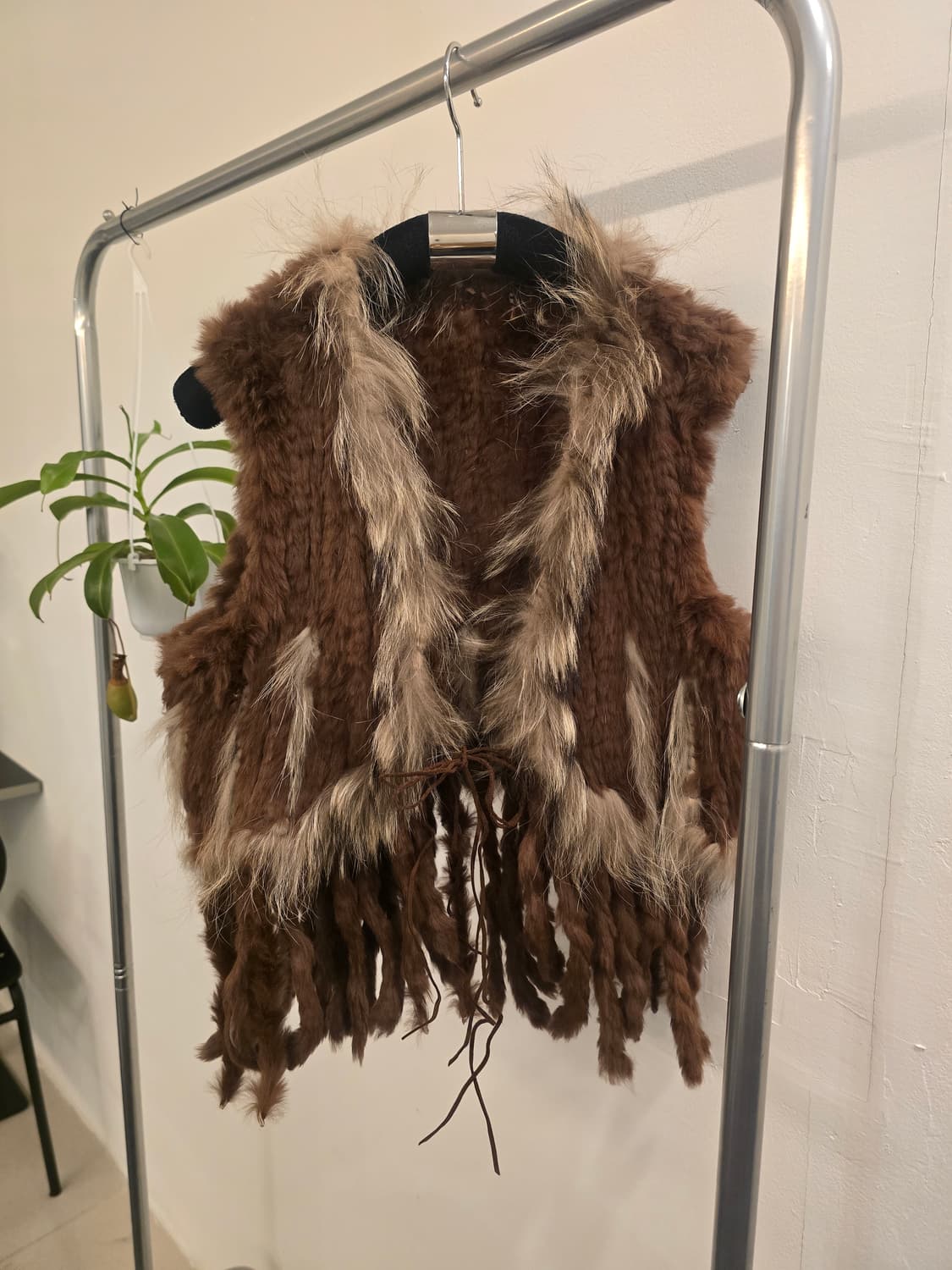 브라운 테슬 레빗조끼 상품이미지1