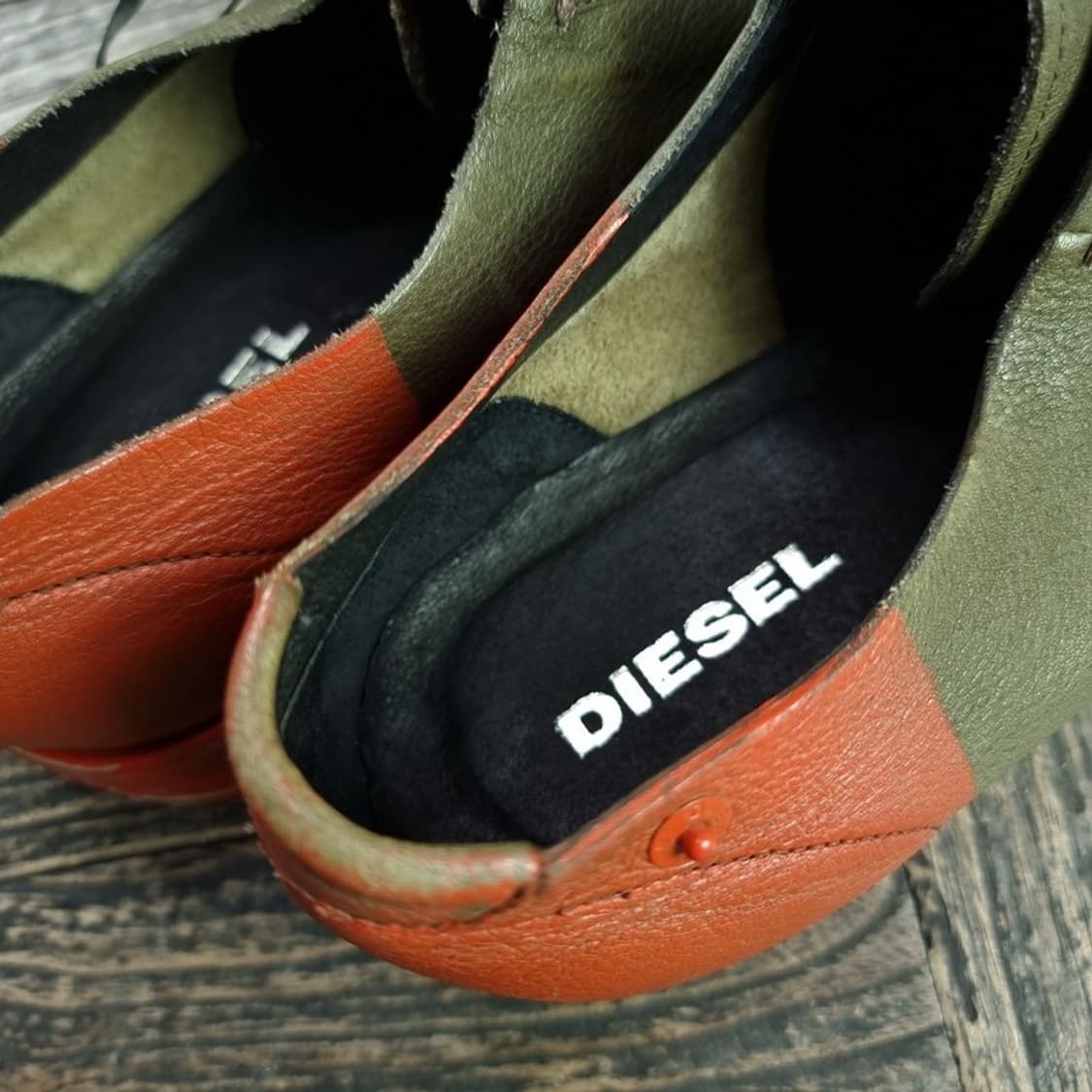 [디젤] 힐컵 포인트 레더 더비 슈즈 브라운 P01570 상품이미지9