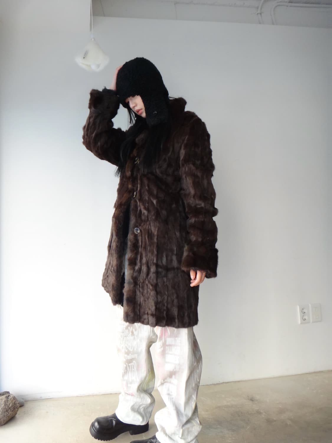 Earflap boucle beanie 상품이미지6