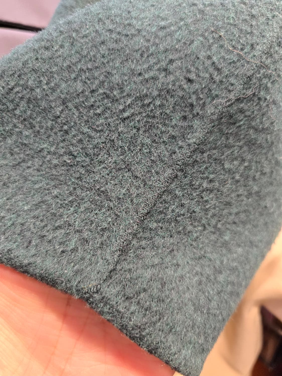 보이스오브보이스 VOV 핸드메이드 녹색 모직 코트 오버사이즈 55~66 상품이미지7