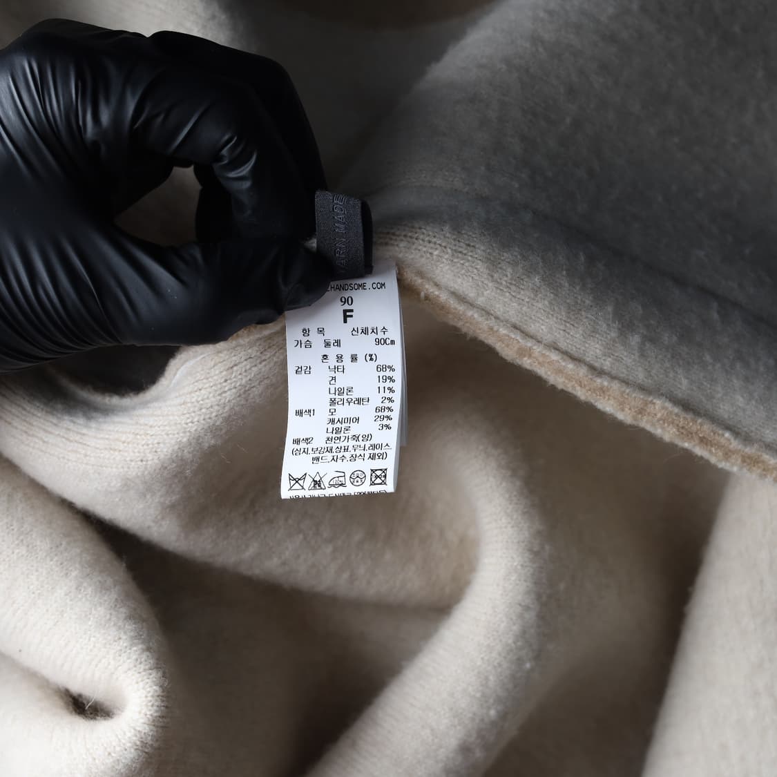 더캐시미어 24FW 카멜 블렌드 후드 니트 가디건 코트 상품이미지4