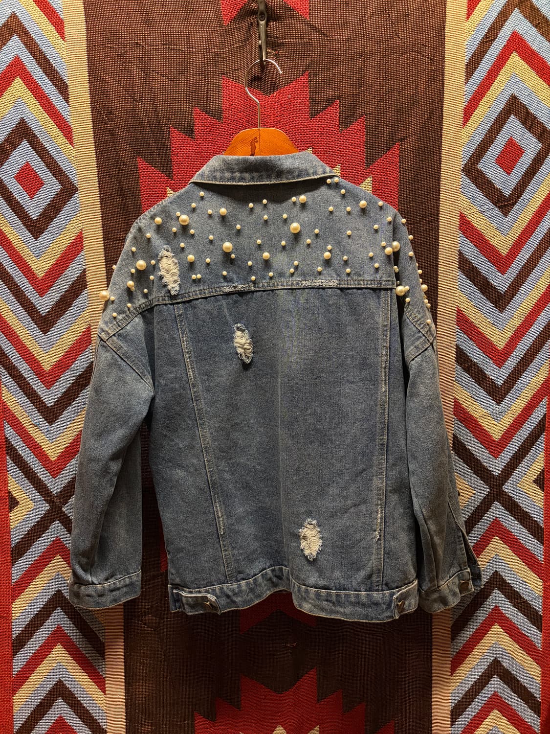 Y2k stud denim jacket / y2k 스터드 데미지 데님자켓 상품이미지3