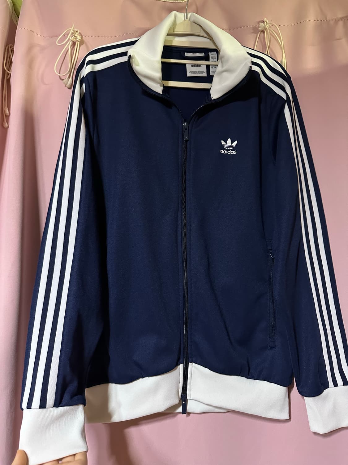 아디다스져지 아디다스 베켄바우어 트랙탑 네이비 불꽃 투웨이지퍼 상품이미지1