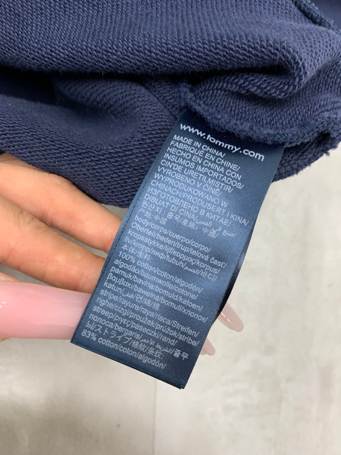 타미 진스 네이비 맨투맨 #622 상품이미지4