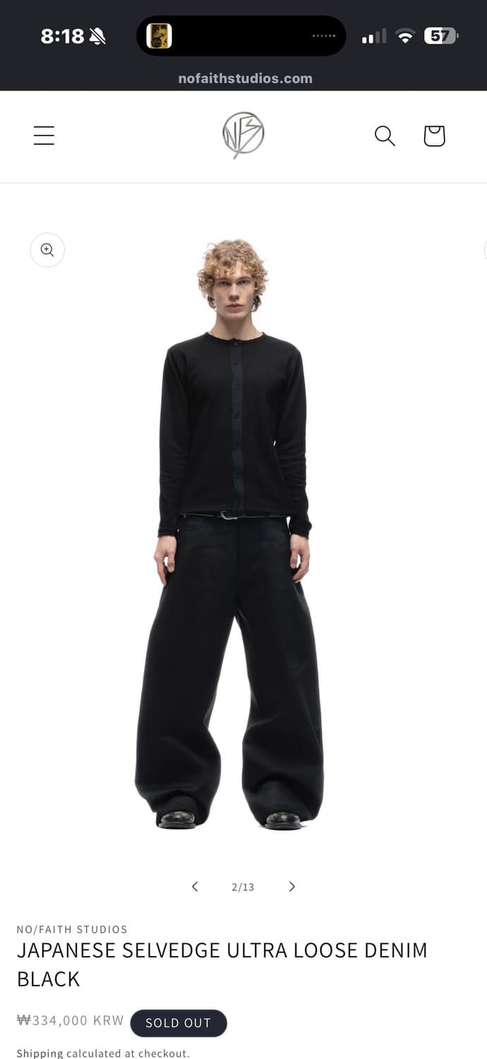 NOFAITH STUDIOS JAPANESE SELVEDGE ULTRA  상품이미지1