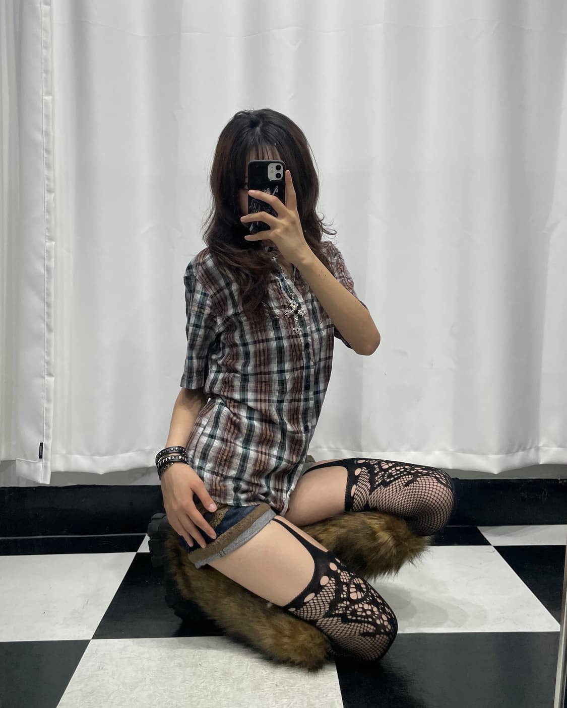 🎸체크 숏슬리브 셔츠🎸 상품이미지2