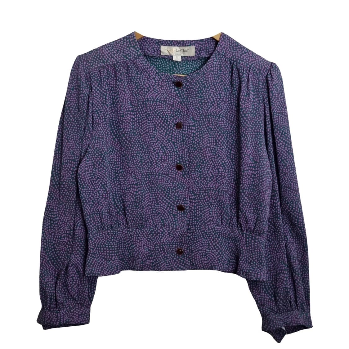 LE CHIC 퍼플 레트로 블라우스  상품이미지1