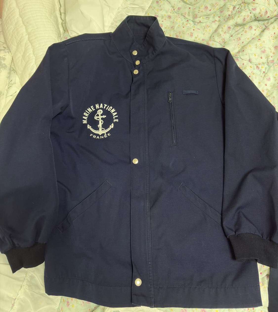 80-90s 프랑스 해군 보급 블루종 자켓(105) 상품이미지1