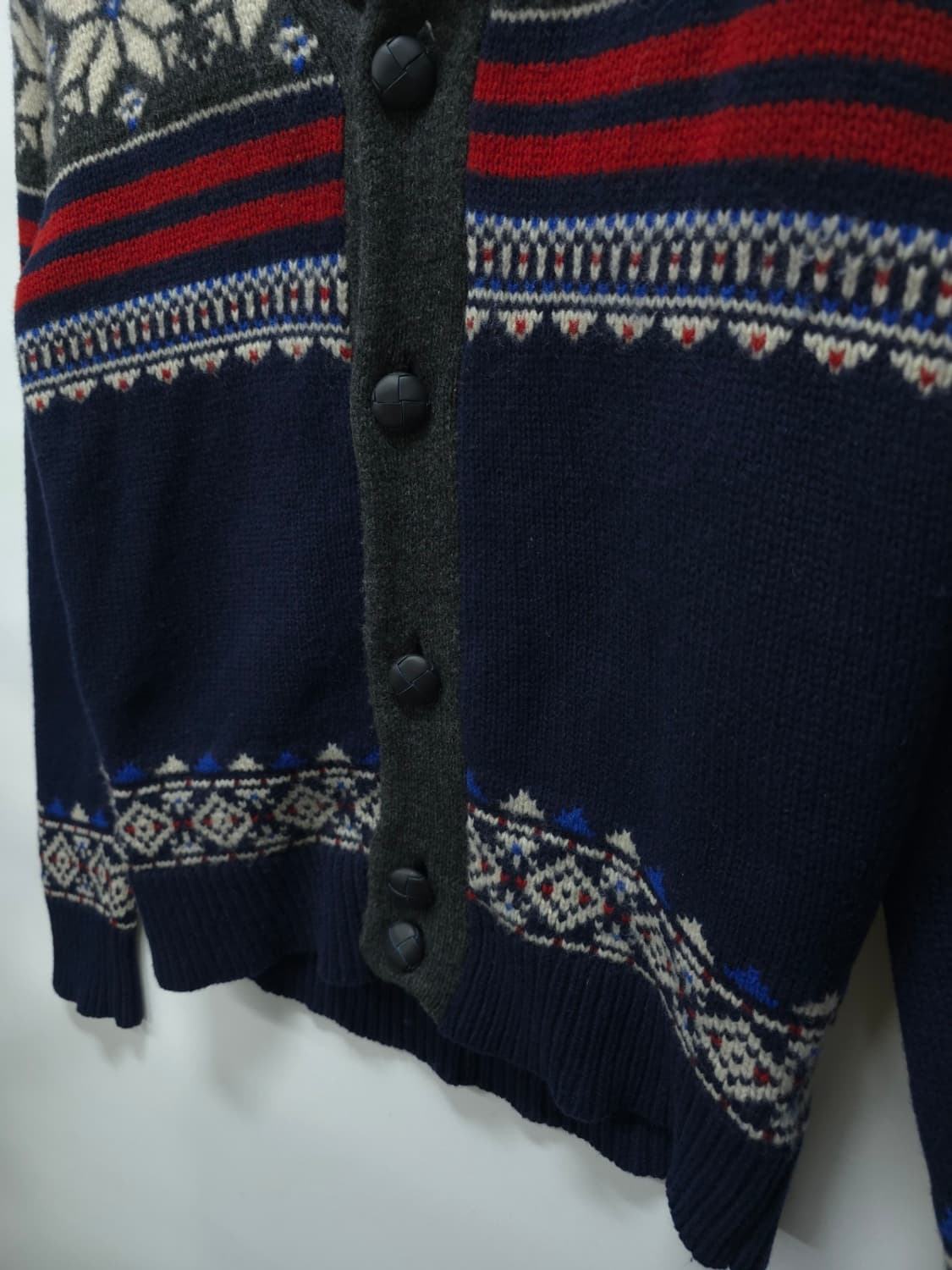 타미힐피거 남성 노르딕 램스울 숄칼라 가디건 상품이미지5