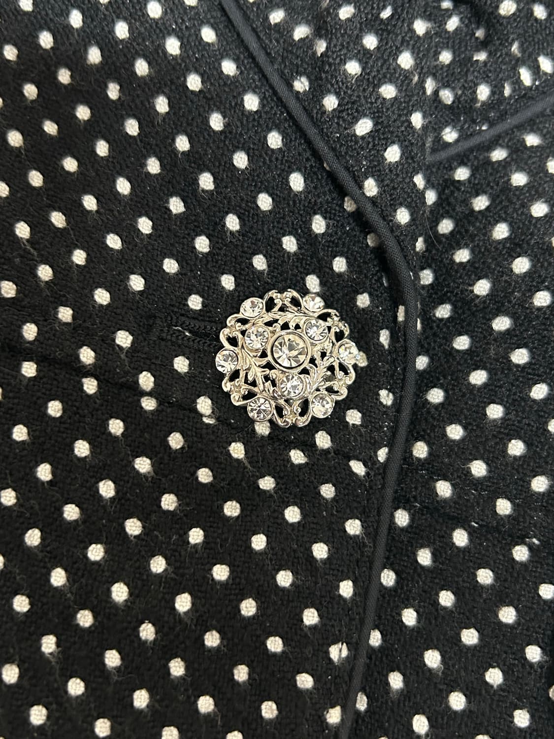 Viva presto 도트셔링카라 자켓 블레이져 키치 상품이미지3