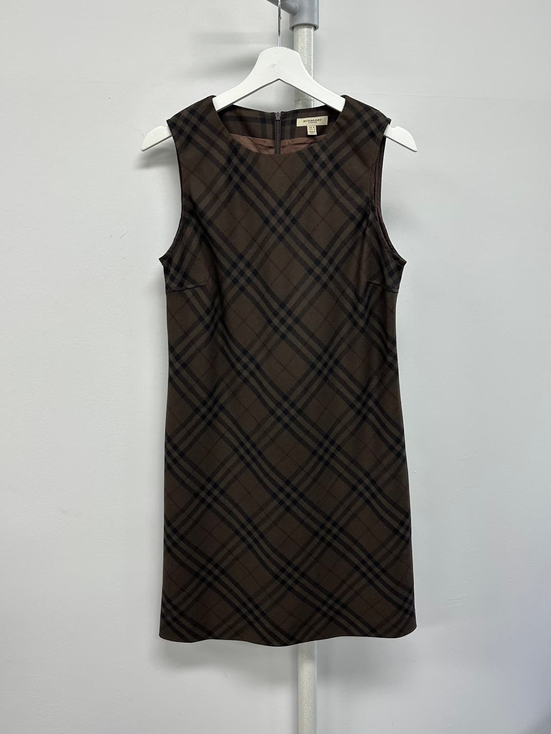 버버리 사선체크 울 원피스 상품이미지1