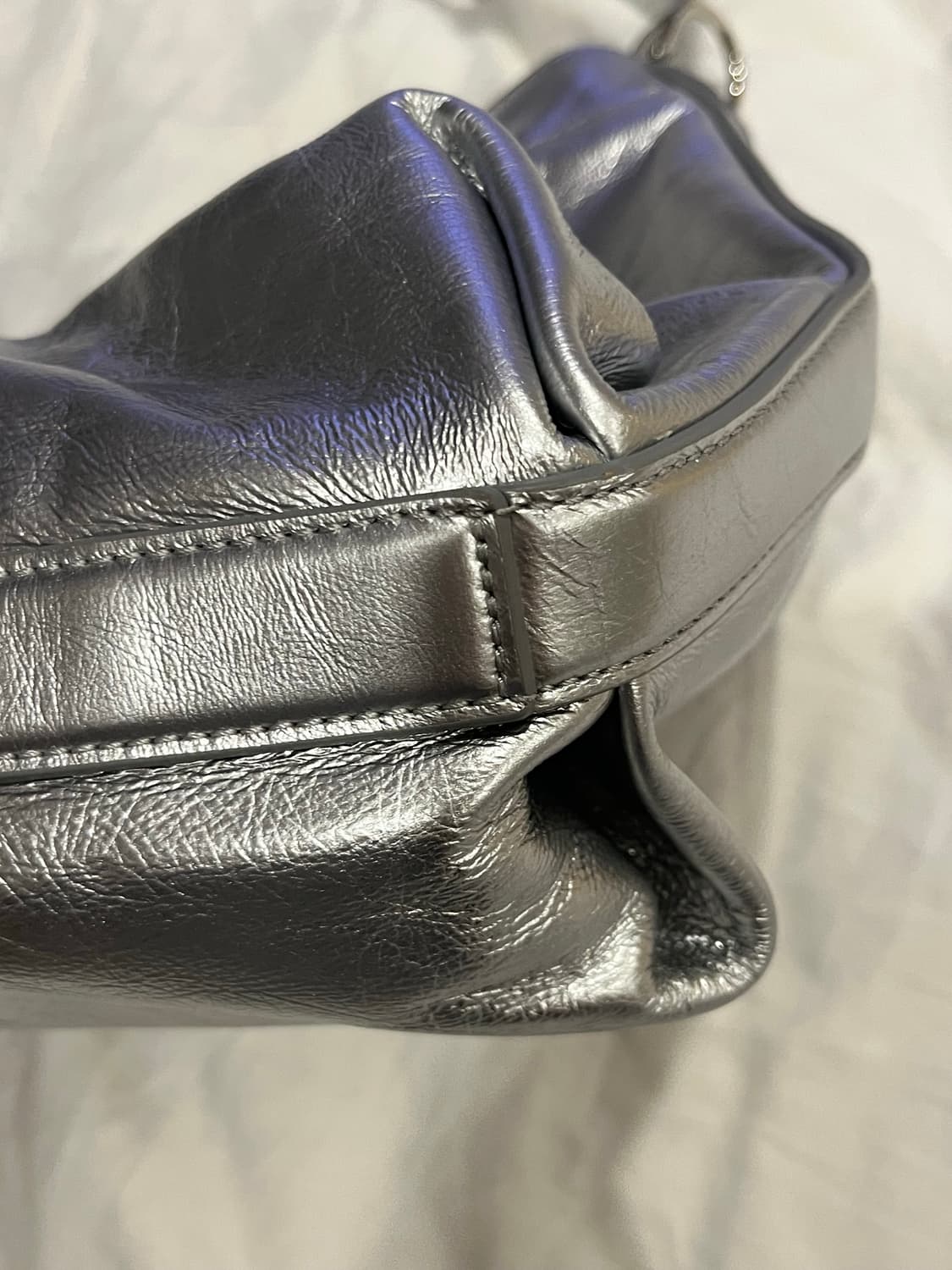 분크 실버 숄더백 상품이미지5