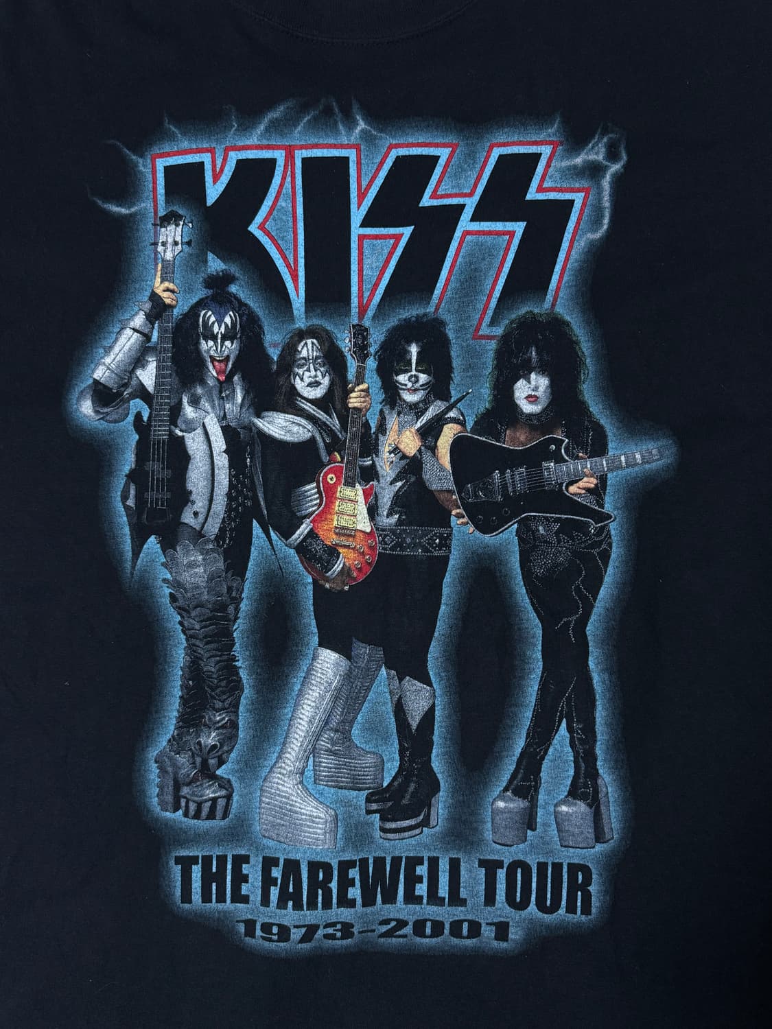 2001 usa KISS 밴드 페어웰 월드 투어 티셔츠 록 상품이미지4