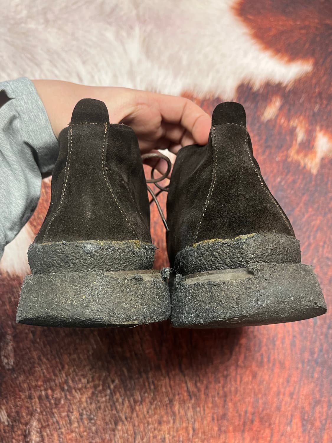 [42] 빈티지 엠포리오 아르마니 브라운 스웨이드 부츠 상품이미지4