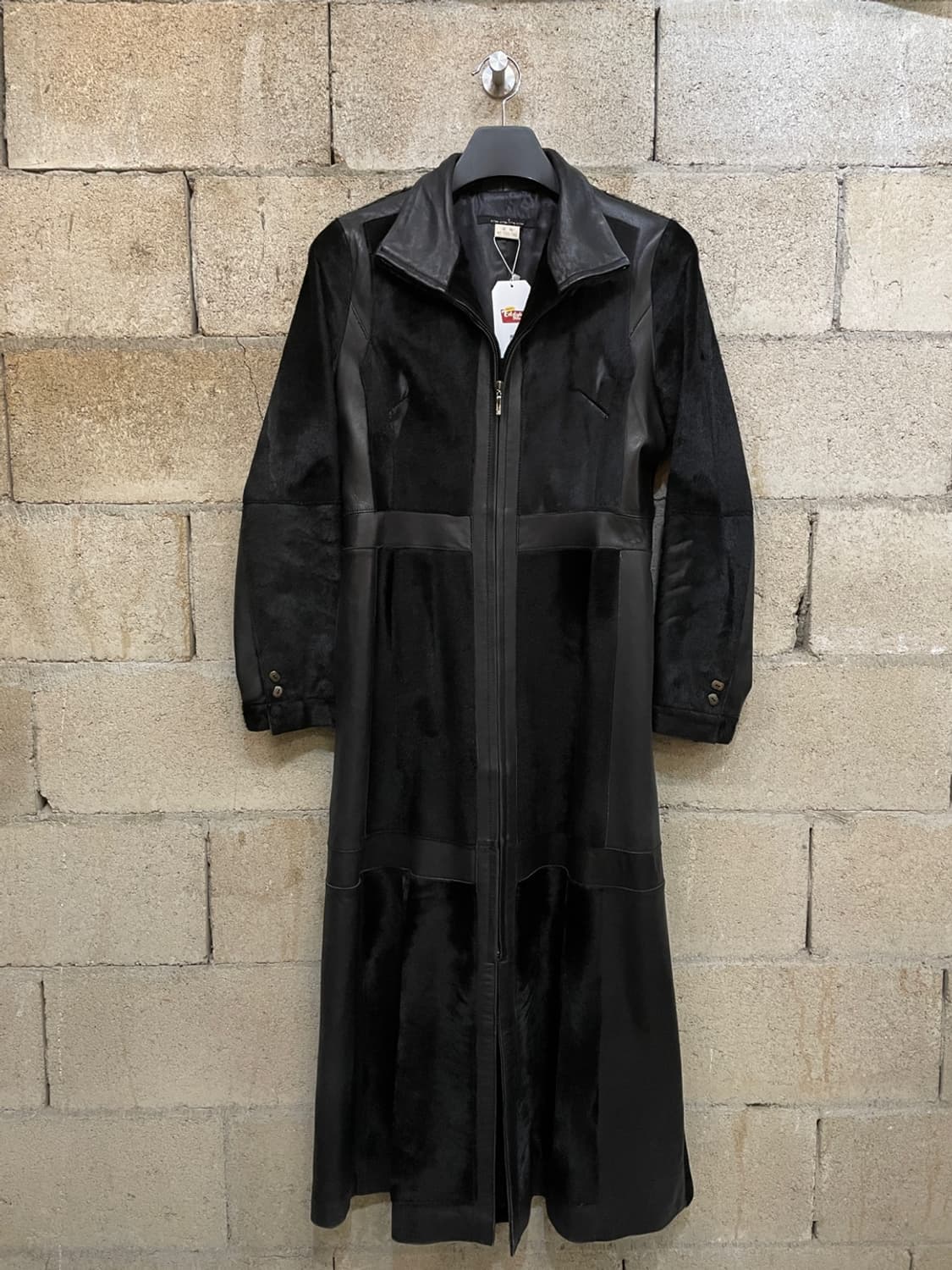 빈티지 도호 양가죽 송치 롱 코트 상품이미지1