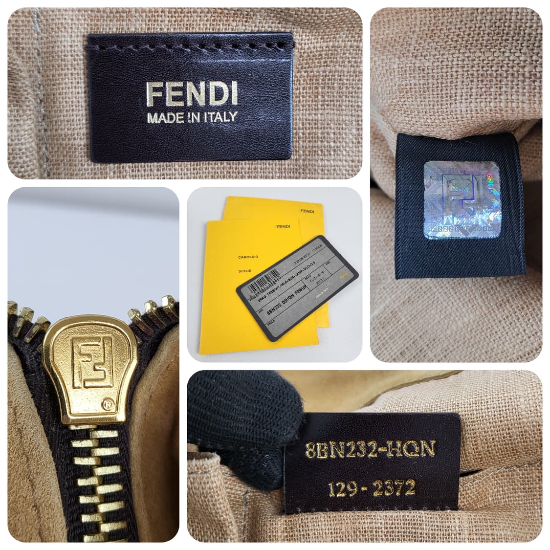 정품 펜디 피칸 스트라이프 멀티컬러 토트/숄더백 상품이미지9