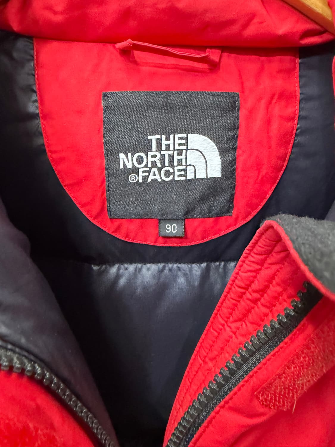 정품) 노스페이스 여성 700필 구스패딩 90 상품이미지7