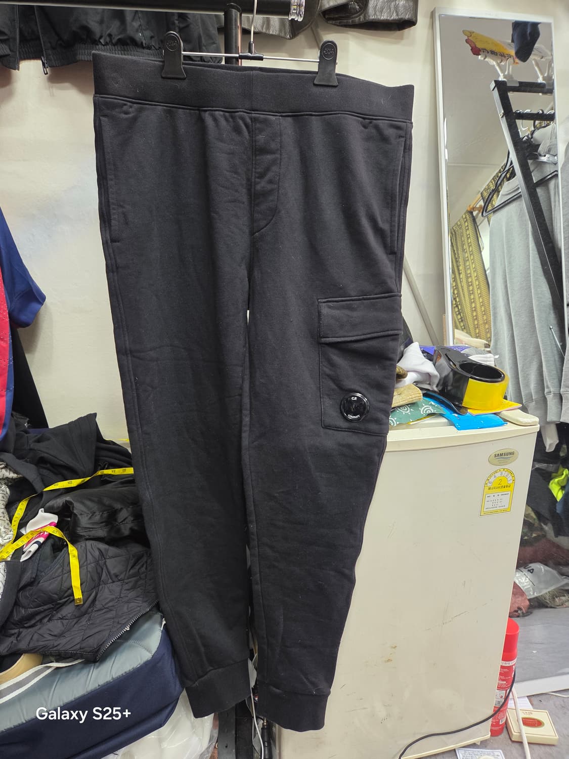 C P   블랙   카고바지 상품이미지1